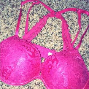34C NWOT Hot Pink Push-Up Bra - Forever 21
